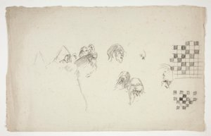 List náčrtů pro od Edwin Austin Abbey