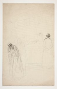 Shylock na mostě - dějství I, kupec benátský od Edwin Austin Abbey