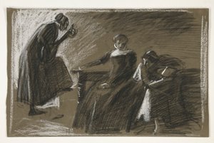 Náčrt pro neidentifikovanou Shakespearovu hru od Edwin Austin Abbey