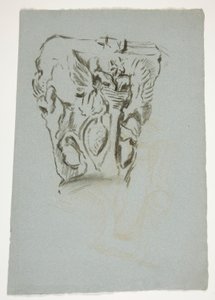 Náčrt hlavního města od Edwin Austin Abbey