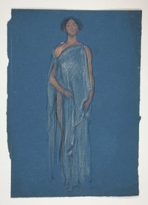 Skica ženy - kostýmní studie pro divadelní hru? od Edwin Austin Abbey