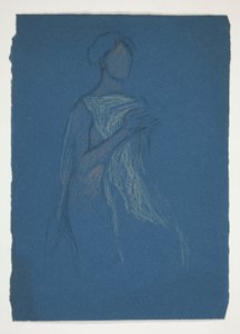 Skica ženy - kostýmní studie pro divadelní hru? od Edwin Austin Abbey