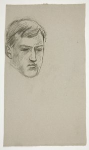 Náčrt mladého muže (neznámý hlídač) od Edwin Austin Abbey
