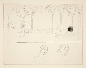 Studium pro Fiamettu od Edwin Austin Abbey