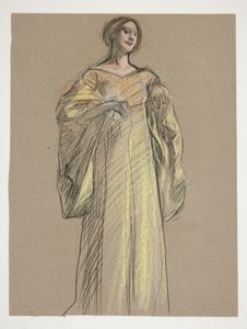 Studium pro Fiamettu od Edwin Austin Abbey