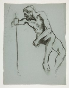 Studie pro The Spirit of Vulcan, Genius of the Workers in Iron and Steel, Capitol Rotunda, Harrisburg, Pennsylvania od Edwin Austin Abbey