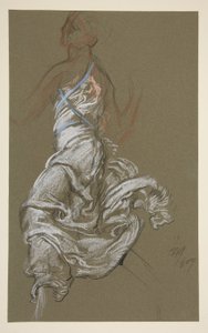 Studie pro postavu 10 hodin od Edwin Austin Abbey