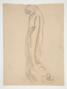 Studie pro postavu 22:00 in od Edwin Austin Abbey