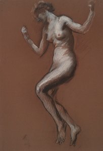 Studie pro postavu 13:00 in od Edwin Austin Abbey
