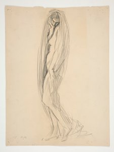 Studie pro postavu 19 hodin pro od Edwin Austin Abbey