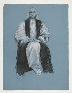 Studie pro postavu biskupa Williama Whitea, v od Edwin Austin Abbey