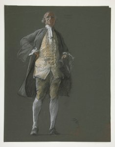 Studie pro postavu představitele Roberta Morrise v od Edwin Austin Abbey