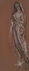 Studie pro postavu 4 hodiny ráno(?) v od Edwin Austin Abbey