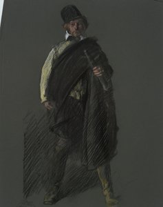 Studie k postavě kapitána Petera Minuita, v od Edwin Austin Abbey