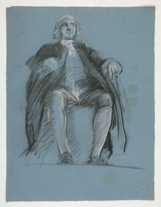 Studie k postavě generála Johna Petera Gabriela Muhlenberga, v od Edwin Austin Abbey