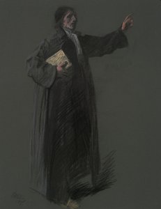 Studie k postavě Johanna Kelpia, in od Edwin Austin Abbey