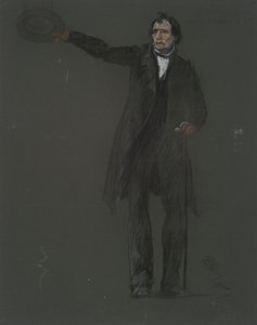 Studie k postavě Thaddeuse Stevense, v od Edwin Austin Abbey