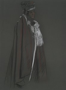 Studie Peera pro korunovaci Edwarda VII od Edwin Austin Abbey