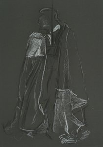 Studie Peera pro korunovaci Edwarda VII od Edwin Austin Abbey