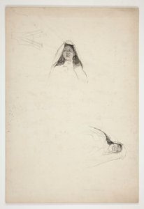 Studie dvou hlav, Jaquenetto, z lásky od Edwin Austin Abbey