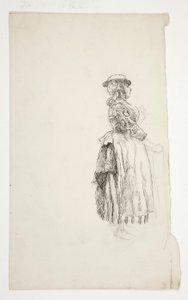 Studie venkovské ženy od Edwin Austin Abbey