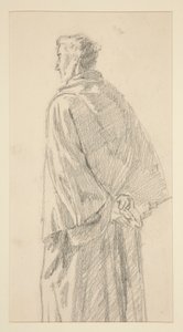 Studie muže v hábitu od Edwin Austin Abbey