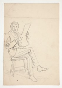 Studie muže, který čte od Edwin Austin Abbey