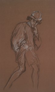 Studie chůze muže od Edwin Austin Abbey