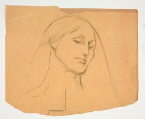 Studie ženy od Edwin Austin Abbey