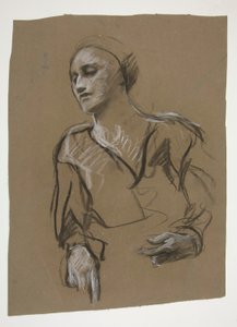 Studie ženy od Edwin Austin Abbey