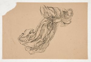 Studie anděla (pro barevné sklo? pro strop?) od Edwin Austin Abbey