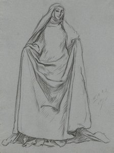 Studie ženské postavy (verze: mužská postava) od Edwin Austin Abbey