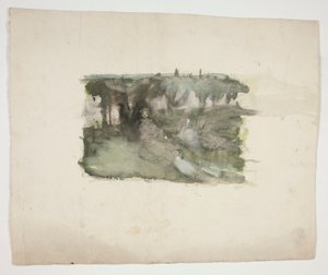 Studie husí dívky. od Edwin Austin Abbey