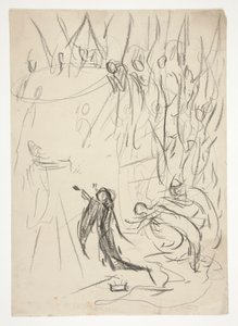 The Achievement of the Grail, studie k The Quest of the Holy Grail (série patnácti obrazů pro Boston Public Library, dokončena v roce 1901) od Edwin Austin Abbey