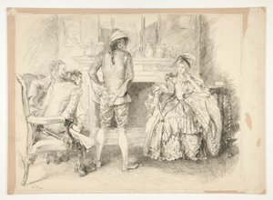 Dobromyslný muž. Slečna Richlandová a soudní vykonavatel od Edwin Austin Abbey