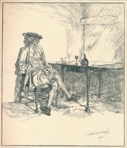 Dopis. Nepublikovaná kresba perem, 1890, 1923 od Edwin Austin Abbey