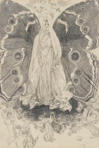 Titania, ilustrace pro dějství II, scéna ii, Svatojánská noc od Edwin Austin Abbey