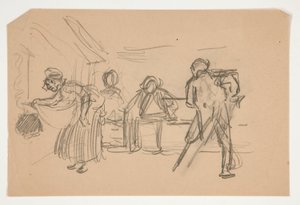 Neidentifikovaný obrázek pro Olivera Goldsmitha od Edwin Austin Abbey