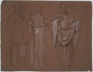 Neidentifikovaná studie od Edwin Austin Abbey