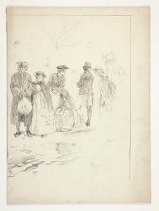 Ilustrace bez názvu k Oliveru Goldsmithovi od Edwin Austin Abbey