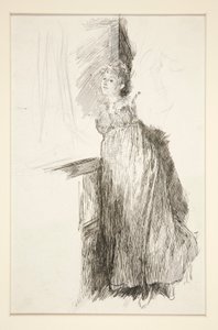 Žena u okna - neidentifikovaný obrázek od Edwin Austin Abbey