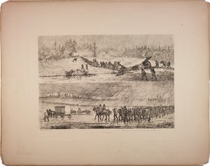 Uvízl v bahně, 1876