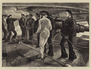 Breech-Loaders versus Muzzle-Loaders, Gun Drill in the Navy (Námořní výcvik se zbraněmi)