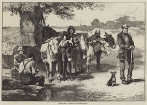 Tiché časy, skica na Hampstead Heath od Edwin Buckman