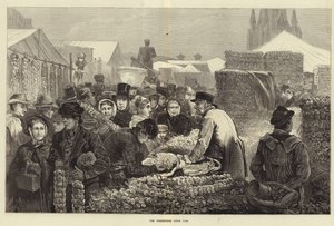 Birminghamský cibulový veletrh (rytina) od Edwin Buckman