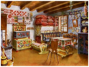 Rakousko-uherský selský nábytek, 1911-1912.