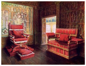 Čalouněné křeslo a pohovka s nastavitelnými konci, 1910. od Edwin Foley