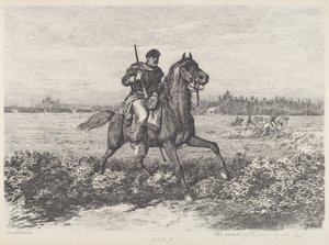 Pokrok kavalérie od Edwin Forbes