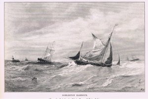 Přístav Gorleston, z The Magazine of Art 1893, Cassell and Company od Edwin Hayes