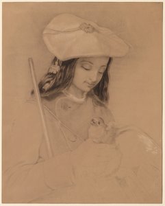 Highland Lassie. od Edwin Landseer
